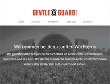 Tablet Screenshot of gentleguard.ch